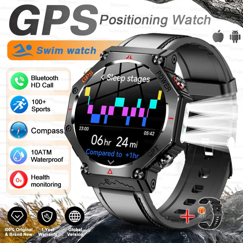 TacVertex T-Rex 3 Ultra Militär-GPS-Smartwatch
