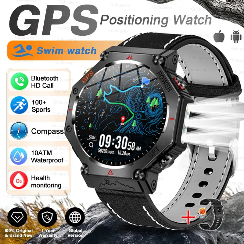 TacVertex T-Rex 3 Ultra Militär-GPS-Smartwatch