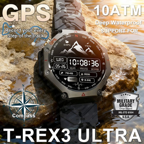 TacVertex T-Rex 3 Ultra Militär-GPS-Smartwatch