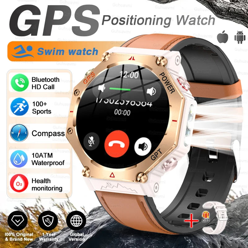 TacVertex T-Rex 3 Ultra Militär-GPS-Smartwatch