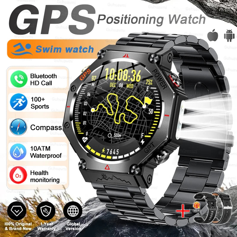 TacVertex T-Rex 3 Ultra Militär-GPS-Smartwatch