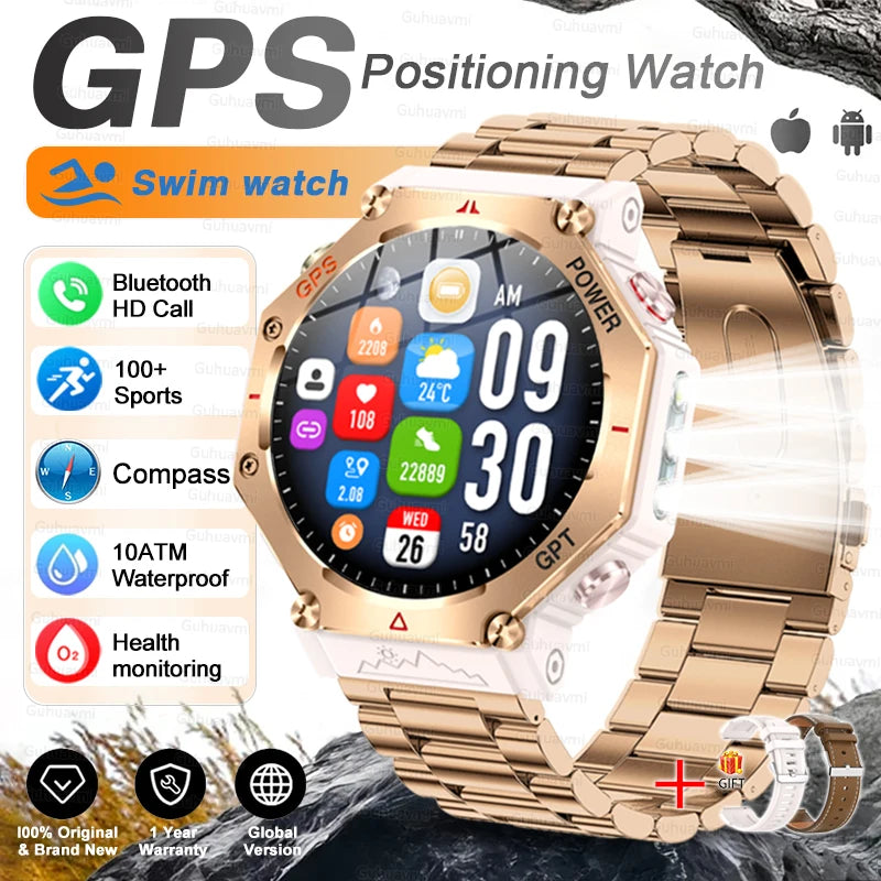 TacVertex T-Rex 3 Ultra Militär-GPS-Smartwatch