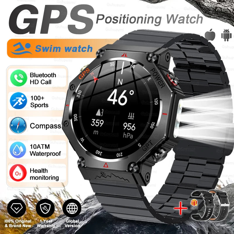 TacVertex T-Rex 3 Ultra Militär-GPS-Smartwatch