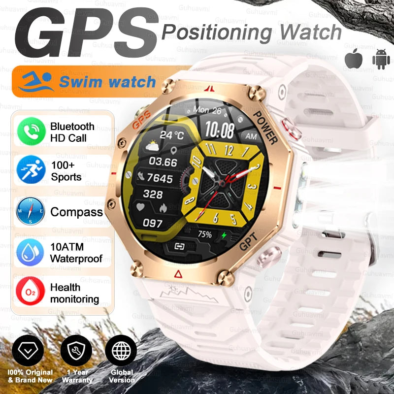 TacVertex T-Rex 3 Ultra Militär-GPS-Smartwatch